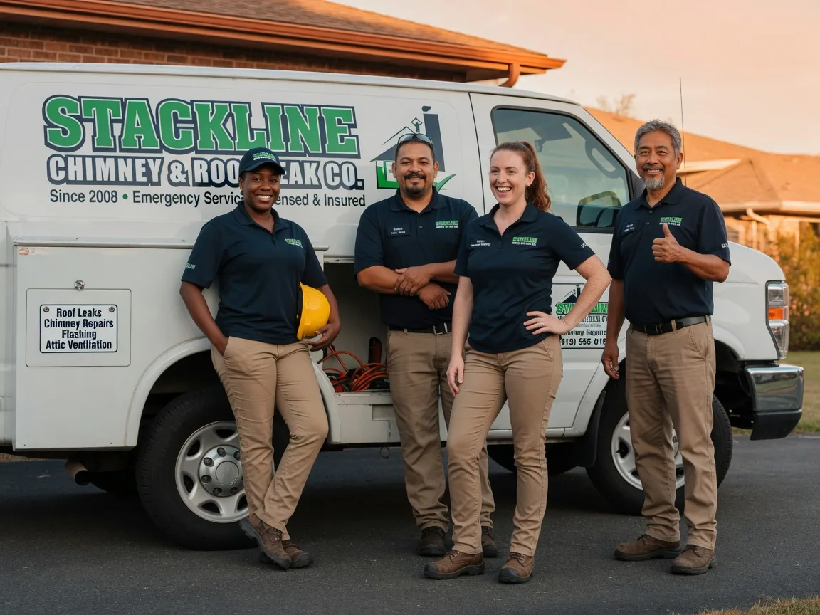 Chimney flashing repair company in Rochelle, TX